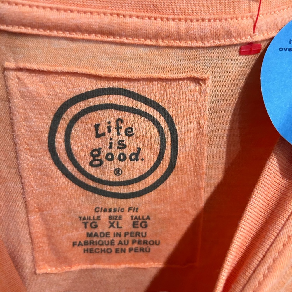 Life Is Good Parks & Rec Orange Tee - Picture 3 of 3